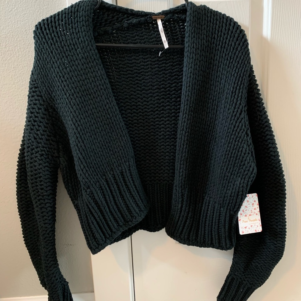 Free People black cardigan sweater - Picture 4 of 5